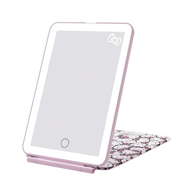 NEW HELLO KITTY (WHITE/PINK) TOUCH PAD MINI TRI-TONE LED MAKEUP MIRROR - Picture 9 of 13